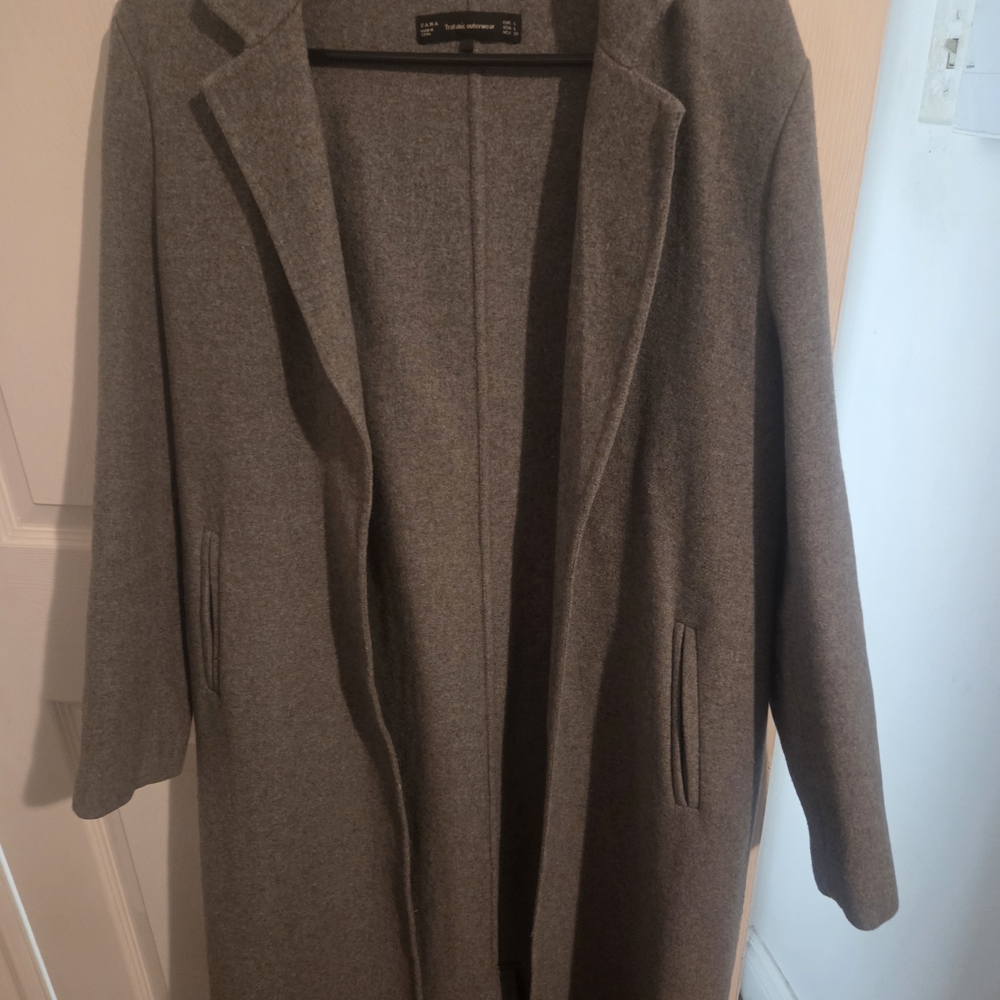 Zara Women's Classic Gray Trench Coat